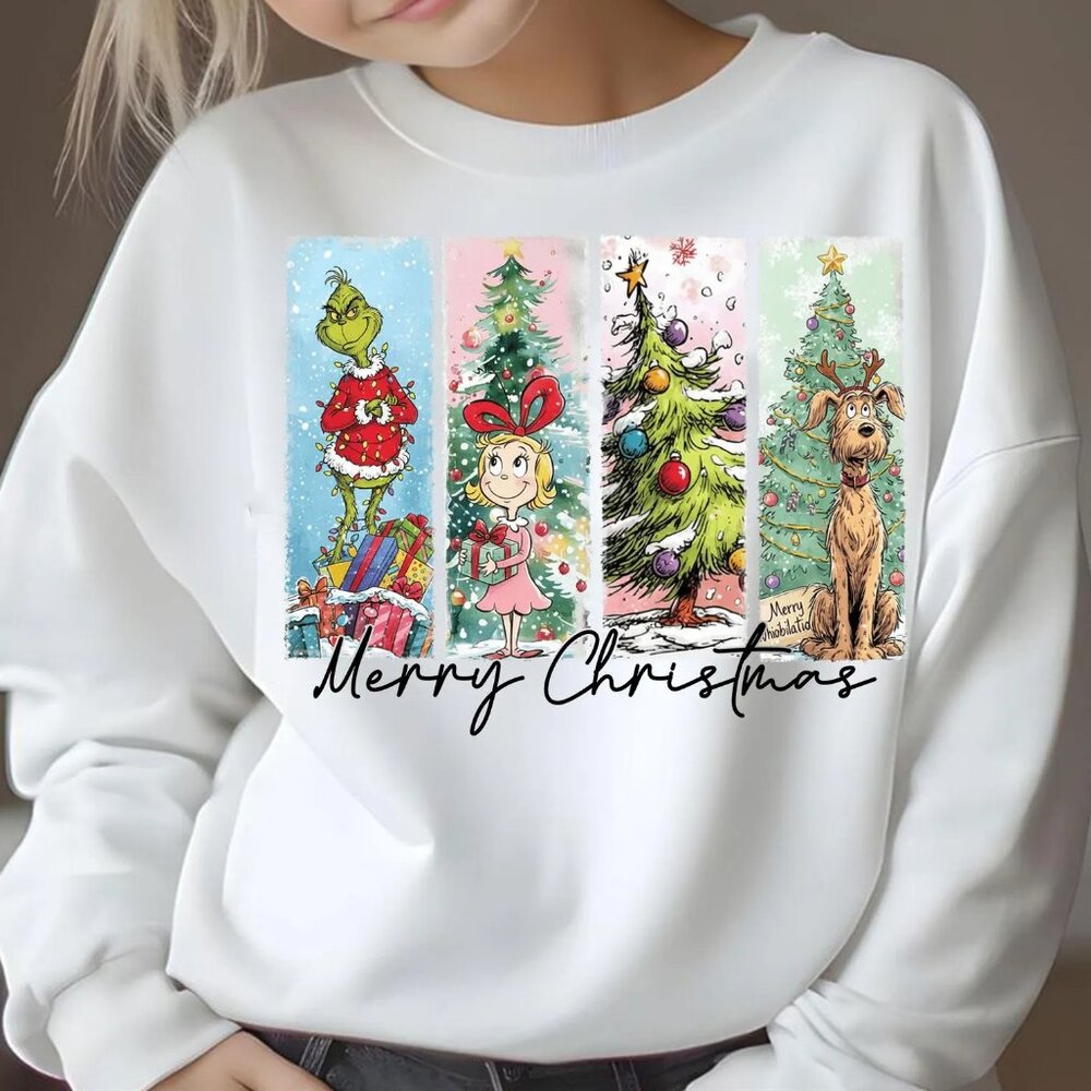 Grinch Christmas Swearshirt, Christmas Movie, Christmas Characters 05